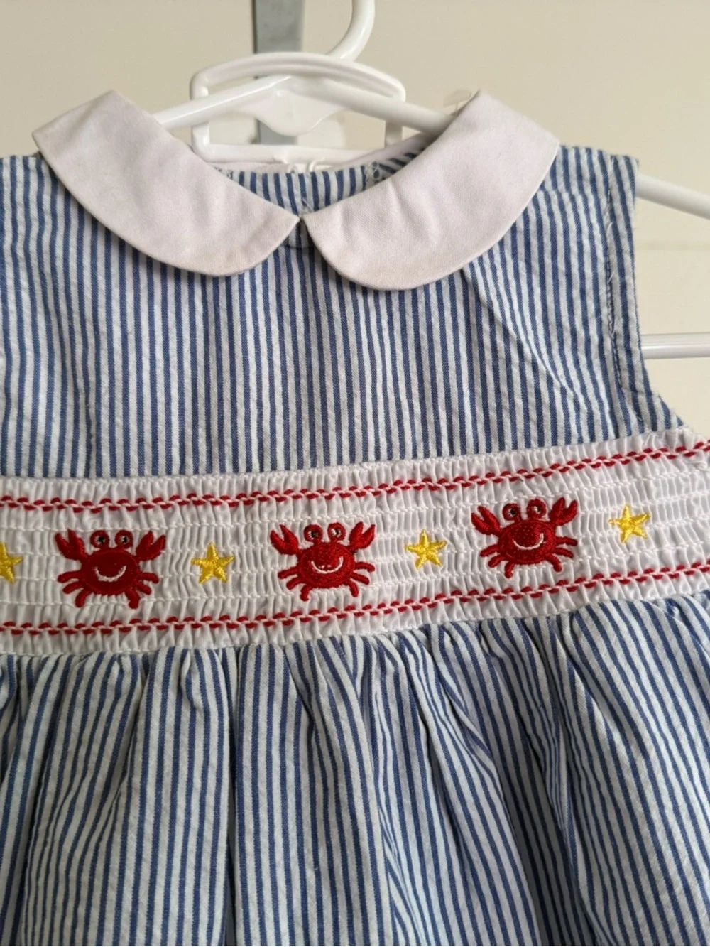 NWT Goodlad Smocked Crab Diaper Set
